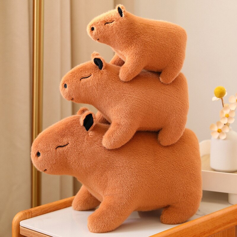 Adorable Fluffy Capybara Stuffed Animal