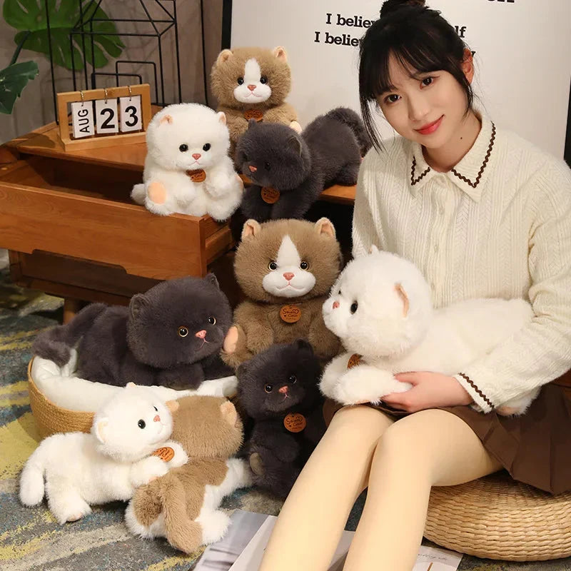 Adorable Fluffy Kitten Squad Cuddle Plushies