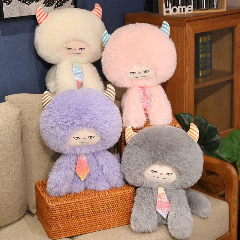 Cuddly Fluffy Monster Plushie Family