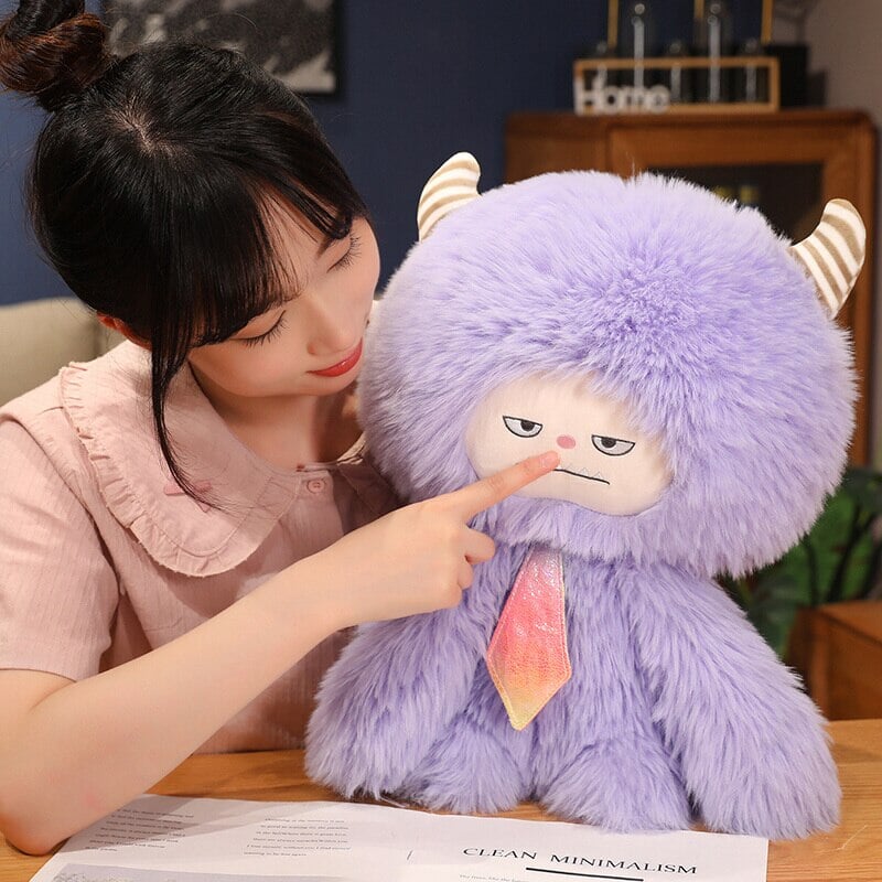 Cuddly Fluffy Monster Plushie Family