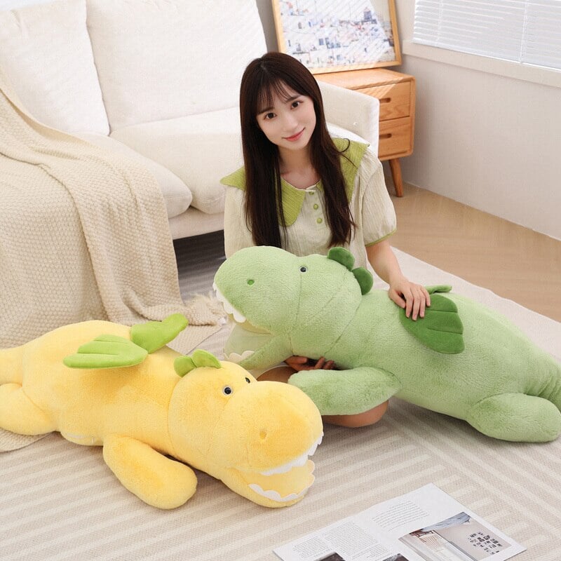 Adorable Soaring Fluffy Dragon Plush Toy