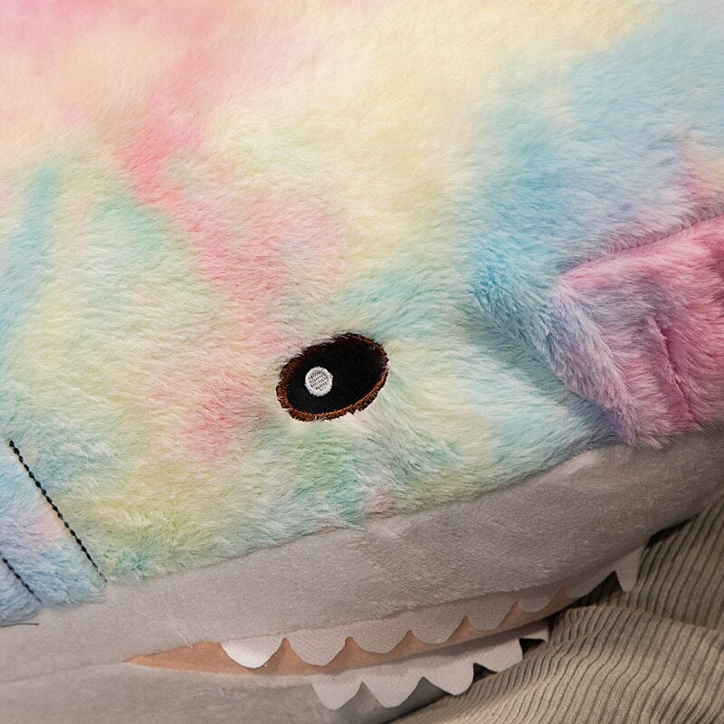 Adorable Extra-Large Fuzzy Galaxy Shark Plush Toys