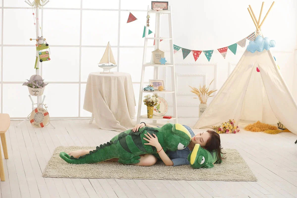 Extra-Large Green Chameleon Plush Toy