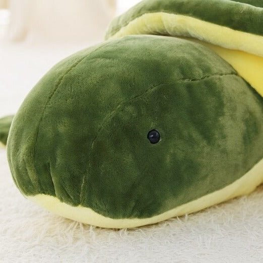 Adorable Green Kawaii Chonky Sea Turtle Plush Toy