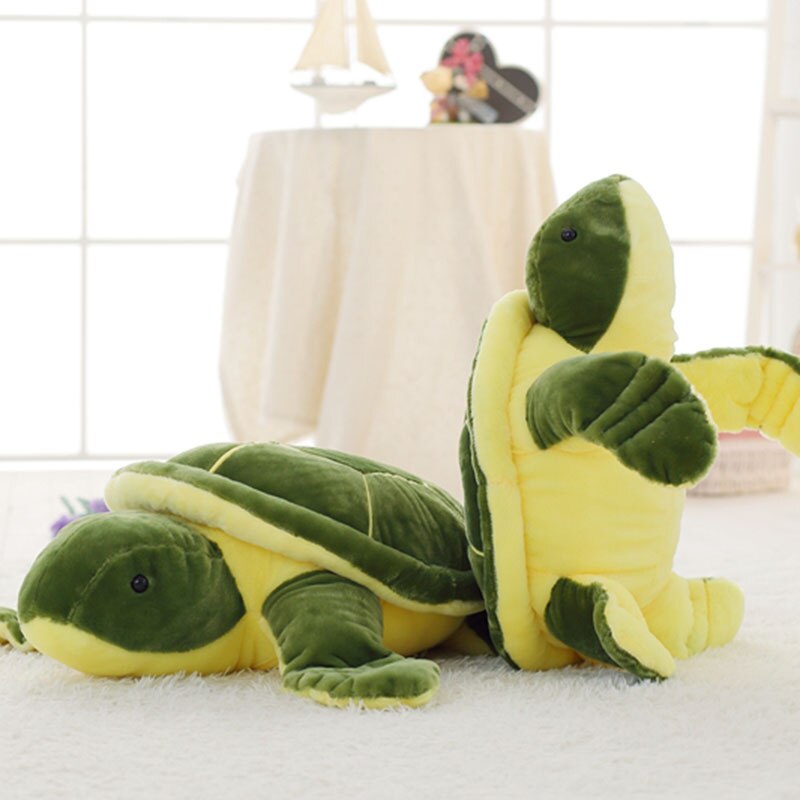 Adorable Green Kawaii Chonky Sea Turtle Plush Toy