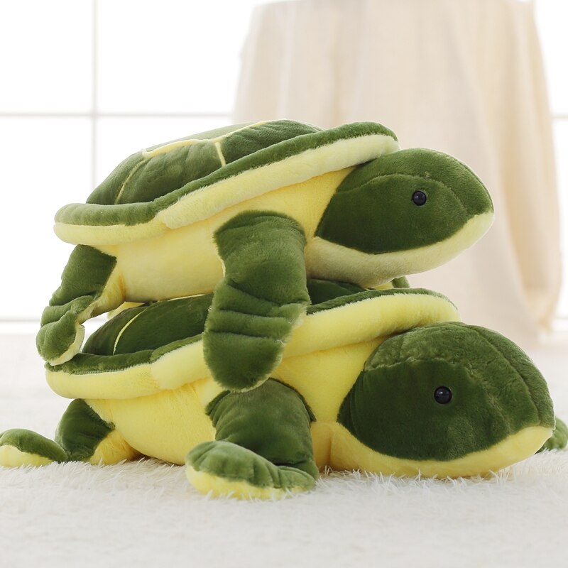 Adorable Green Chonky Kawaii Sea Turtle Plush Toy