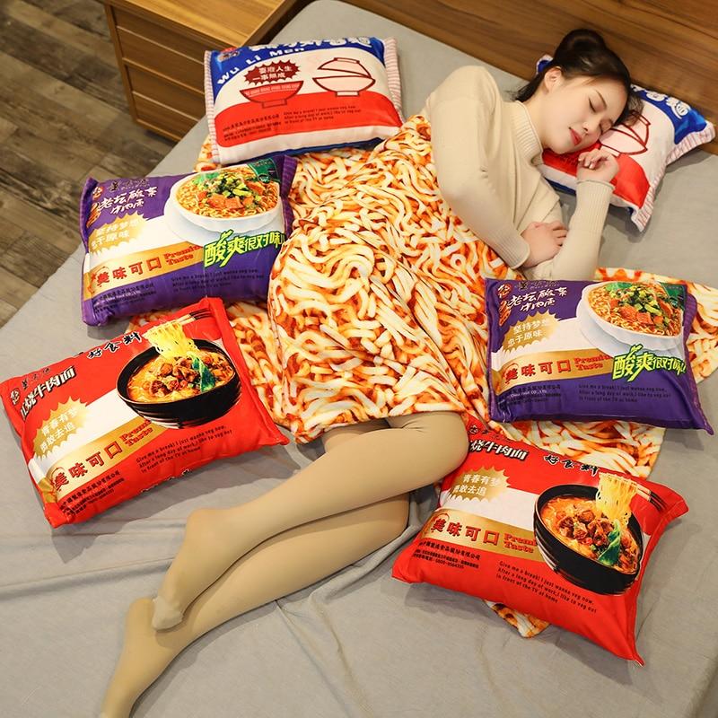 Cozy Instant Noodle Plush Pillow for Ultimate Comfort