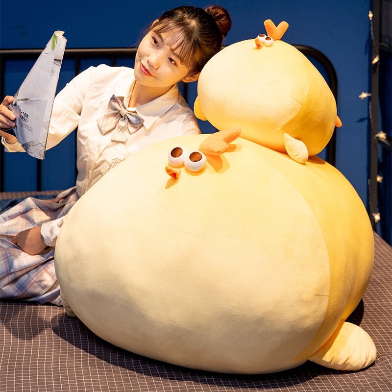 Adorable Chonky Yellow Chicken Plush Toy - Jaba Edition!