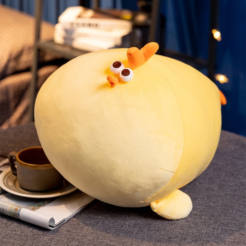 Adorable Chonky Yellow Chicken Plush Toy - Jaba Edition!