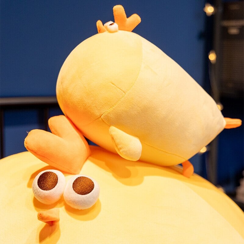 Adorable Chonky Yellow Chicken Plush Toy - Jaba Edition!