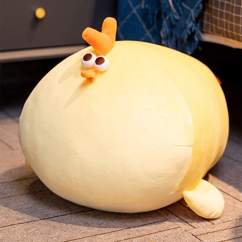 Adorable Chonky Yellow Chicken Plush Toy - Jaba Edition!