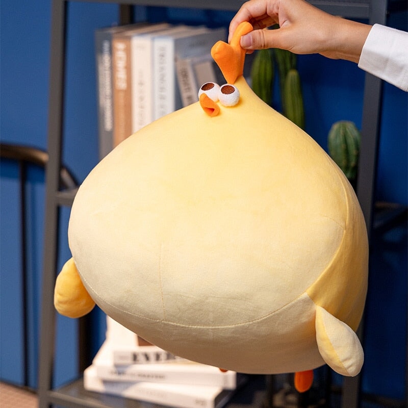 Adorable Chonky Yellow Chicken Plush Toy - Jaba Edition!