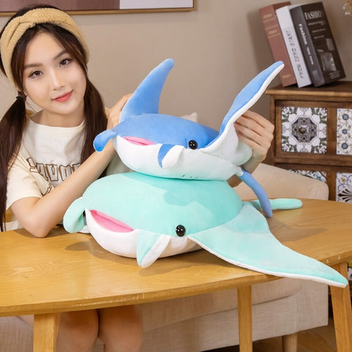Adorable Blue Mobula Devil Stingray Plush Toys
