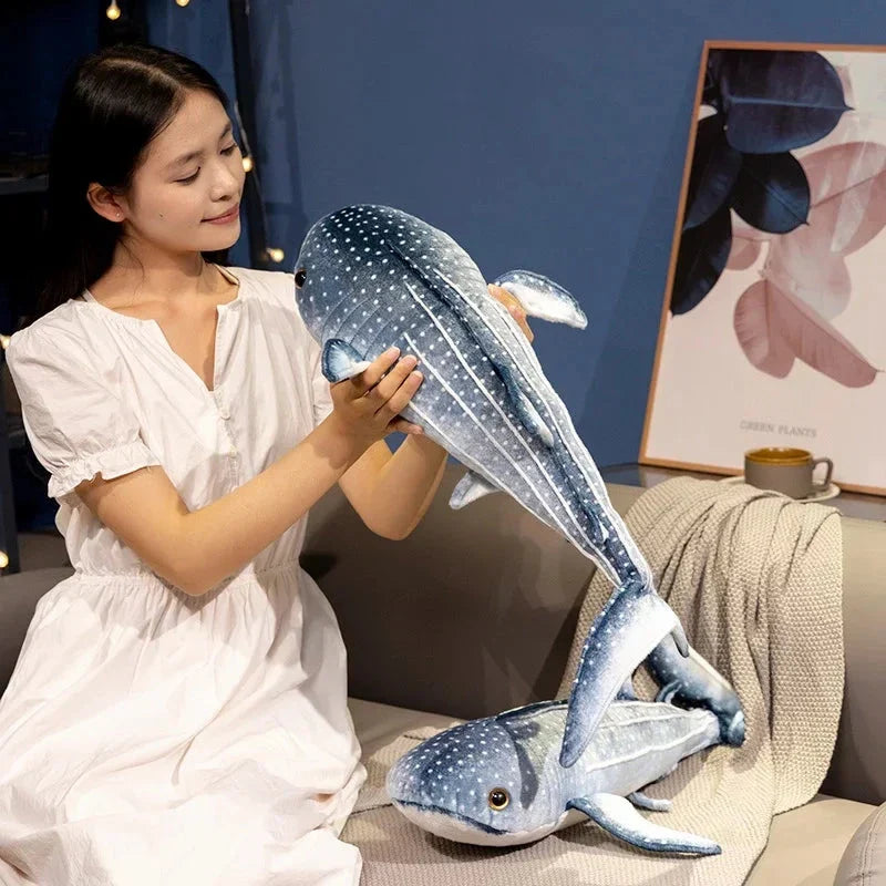 Adorable Blue Whale Shark Plush Toy - Perfect for Cuddles!