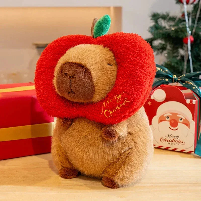 Adorable Kawaii Capybara Plushies for a Festive Christmas Celebration!