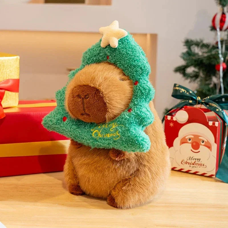 Adorable Kawaii Capybara Plushies for a Festive Christmas Celebration!