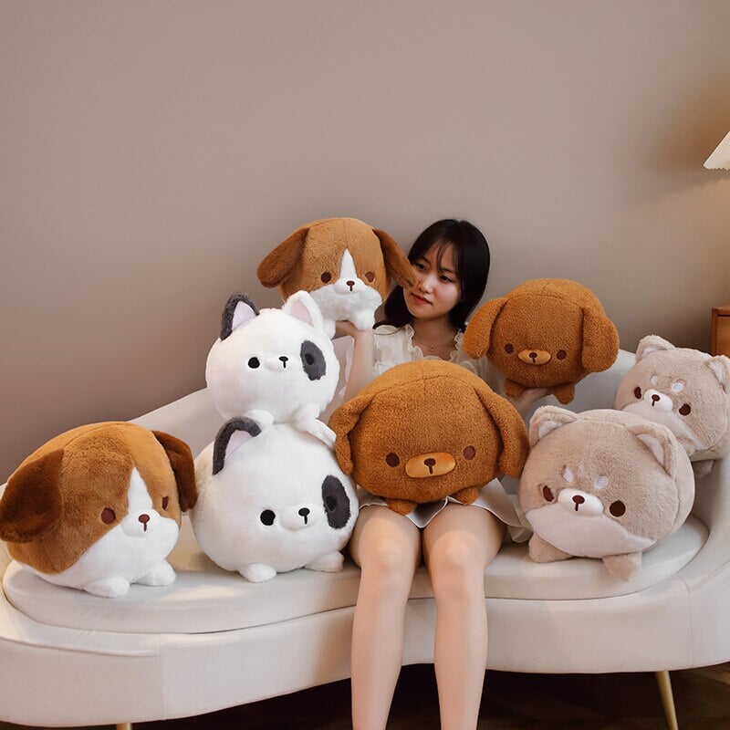 Adorable Kawaii Fluppy Dog Plushie Set