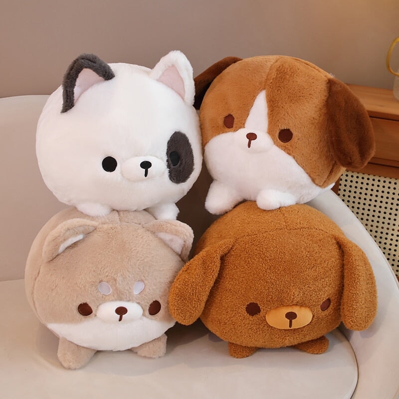 Adorable Kawaii Fluppy Dog Plushie Set