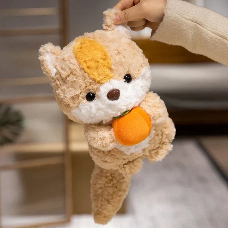 Adorable Chibi Plushies of Kawaii Fox and Squirrel