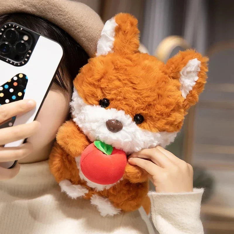 Adorable Chibi Plushies of Kawaii Fox and Squirrel