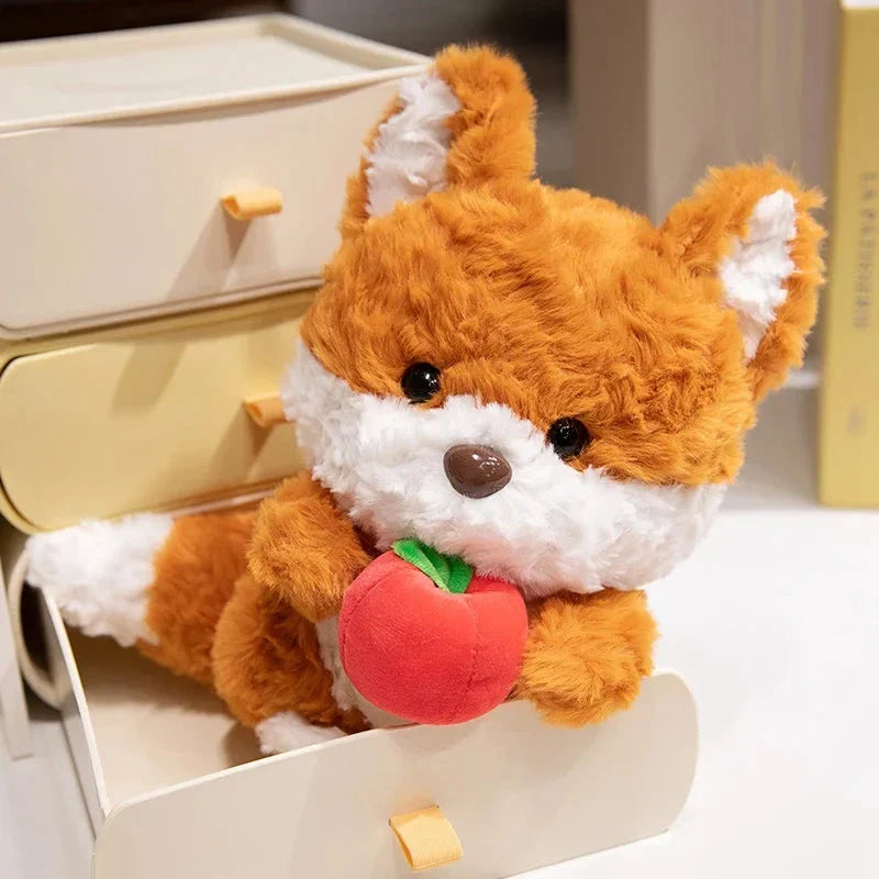 Adorable Chibi Plushies of Kawaii Fox and Squirrel