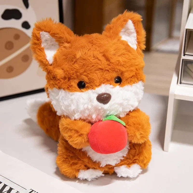 Adorable Chibi Plushies of Kawaii Fox and Squirrel
