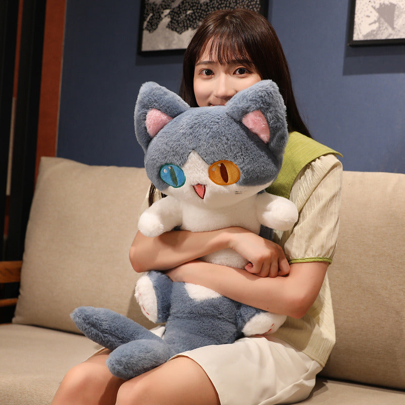 Adorable Hybrid Dolphin-Cat Plush Toy