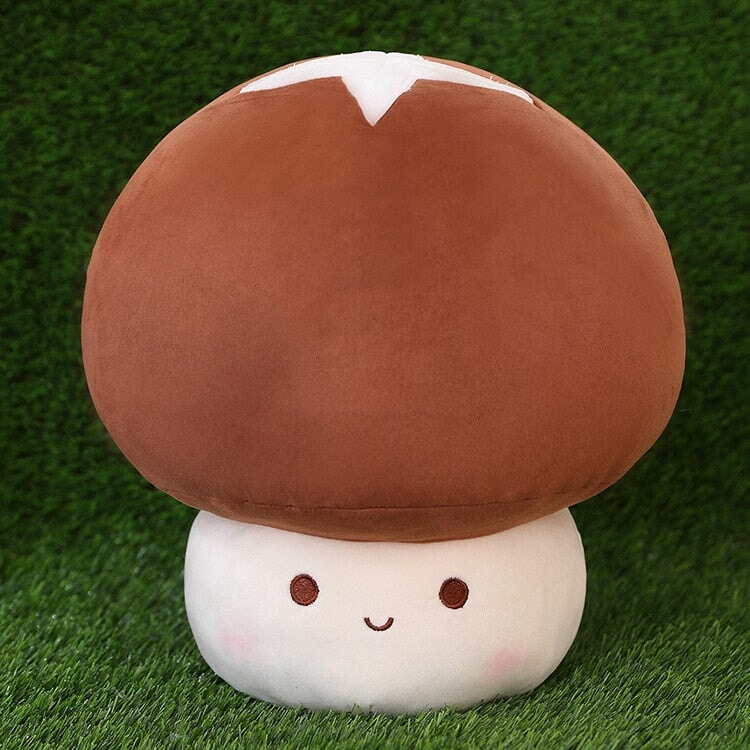 Adorable Red, Brown, and White Mushroom Plushie Collection