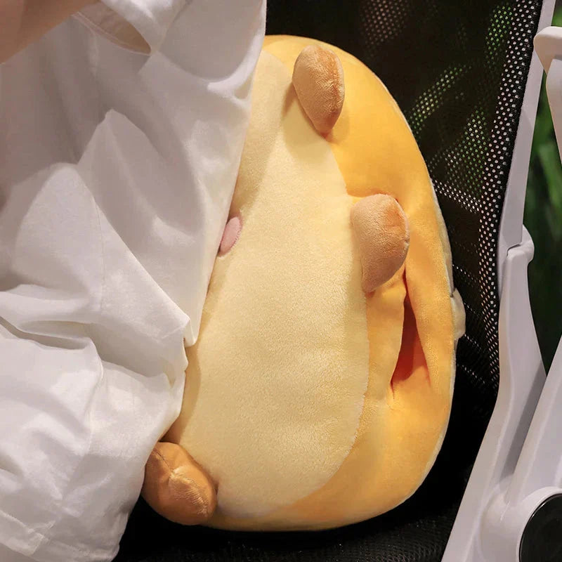 Adorable Triangle Capybara Plush Pillows Complete with Cozy Blanket