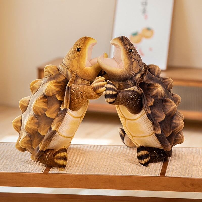 Extra-Large Realistic Snapping Turtle Plush Toy
