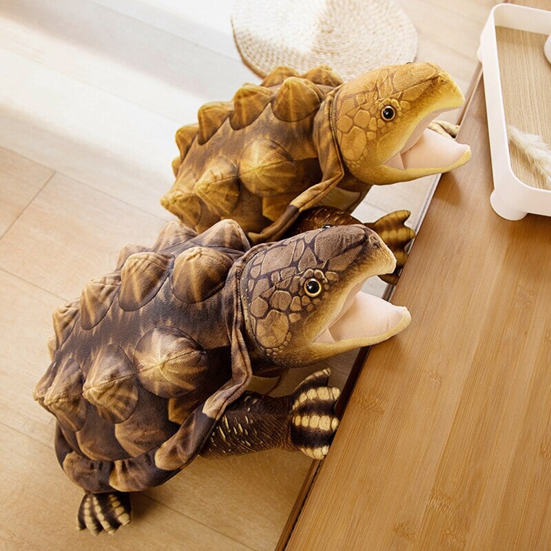 Extra-Large Realistic Snapping Turtle Plush Toy