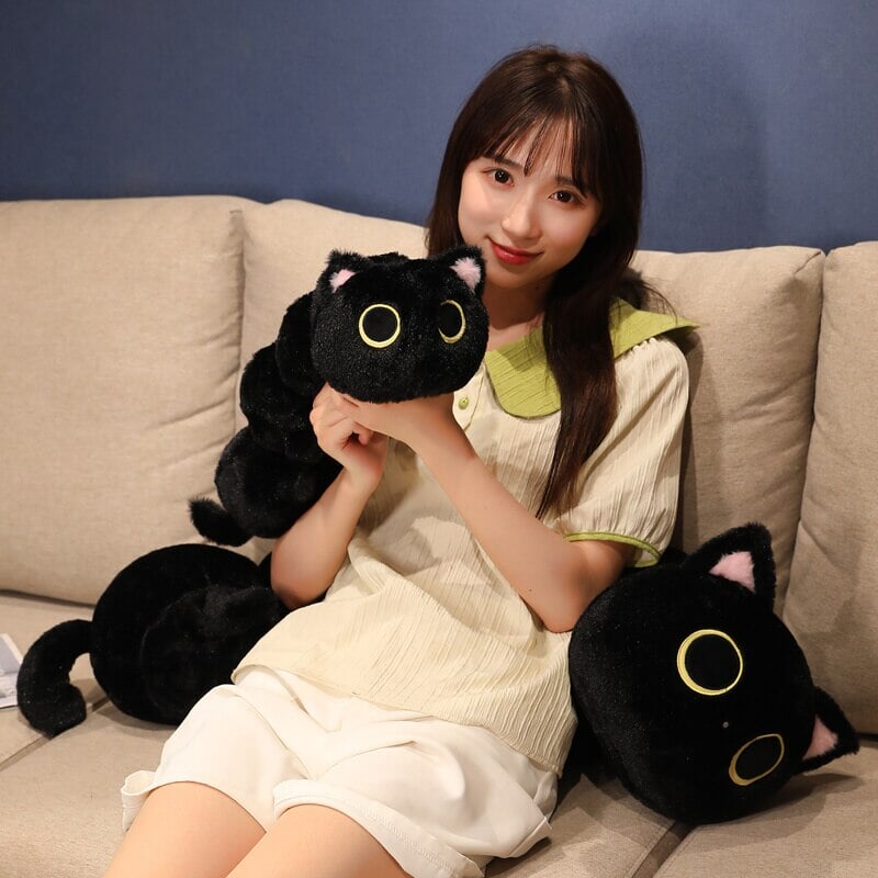 Adorable Long Fluffy Cat Caterpillar Stuffed Toys