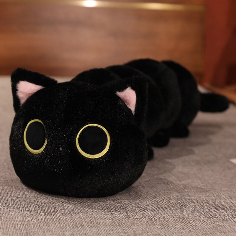 Adorable Long Fluffy Cat Caterpillar Stuffed Toys