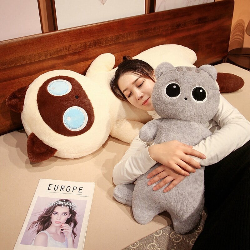 Luxuriously Soft Extra-Large Fluffy Cat Family Plush Toys