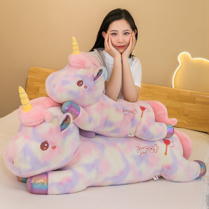 Stunningly Soft Long Galaxy Unicorn Cuddly Companions