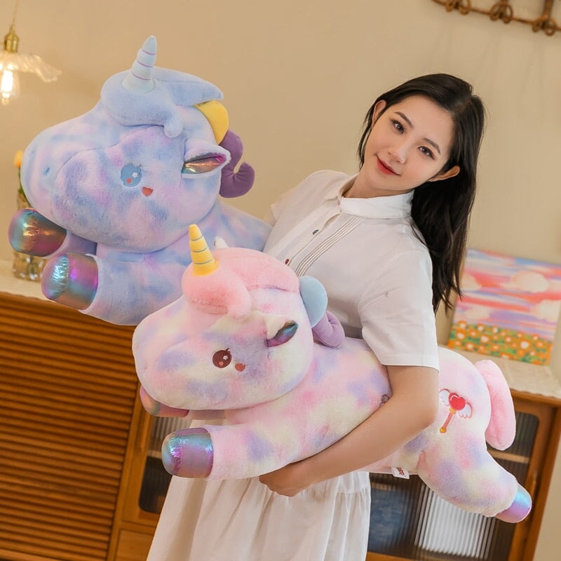 Stunningly Soft Long Galaxy Unicorn Cuddly Companions