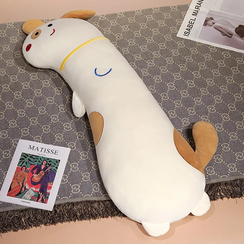 Delightful Long Pancake Dino Dog Crocodile Giraffe Plush Pillow