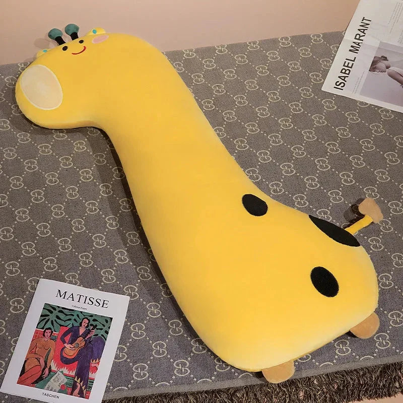 Delightful Long Pancake Dino Dog Crocodile Giraffe Plush Pillow