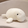 Milo the Adorable Fluffy White Manatee Plush Toy