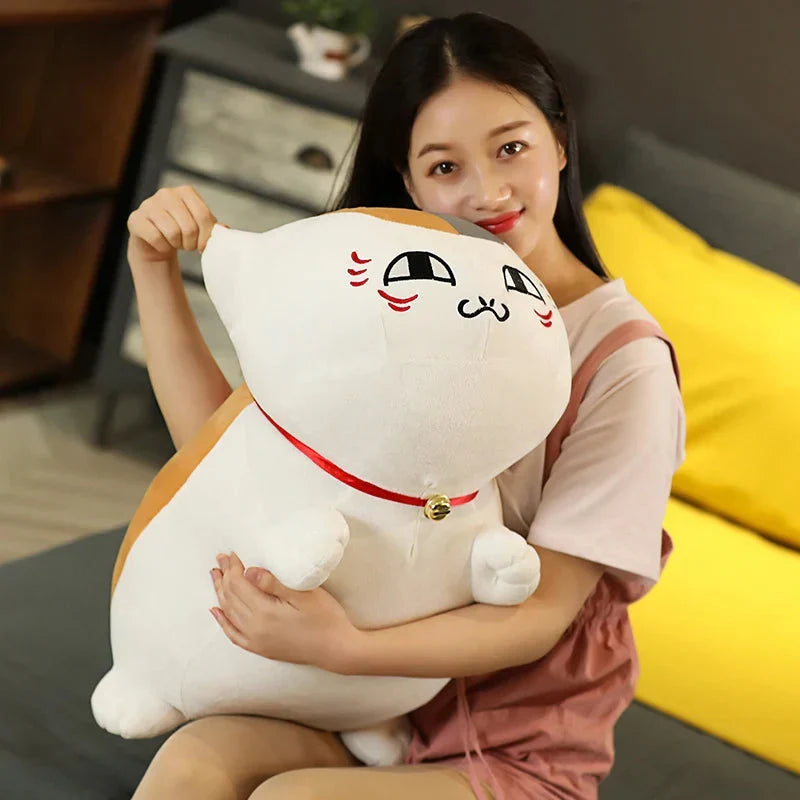 Cute and Cuddly Natsume Yuujinchou Nyanko Cat Plushie - White and Black Edition!