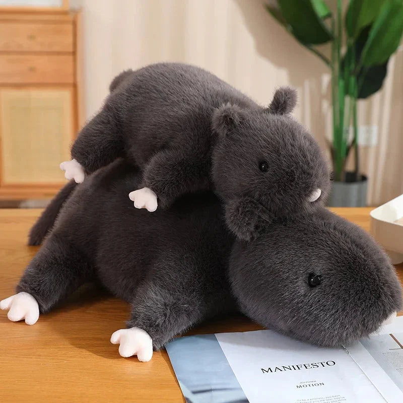 Cuddly Nibbles the Black Rat Plush Toy