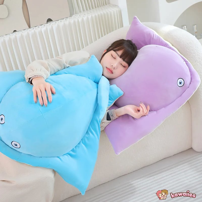 Adorable Pastel Purple and Blue Stingray Plush Toys