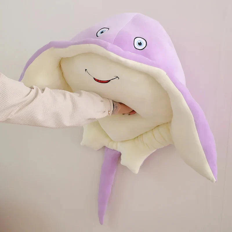 Adorable Pastel Purple and Blue Stingray Plush Toys