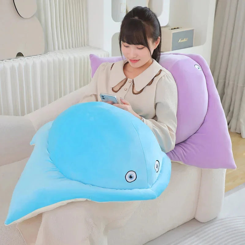 Adorable Pastel Purple and Blue Stingray Plush Toys