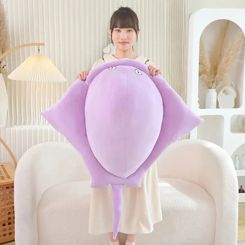Adorable Pastel Purple and Blue Stingray Plush Toys