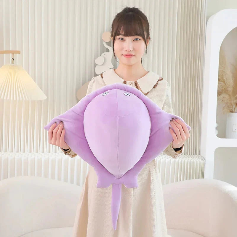 Adorable Pastel Purple and Blue Stingray Plush Toys