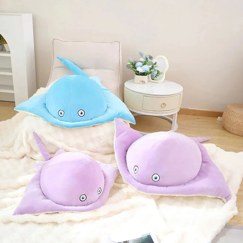 Adorable Pastel Purple & Blue Stingray Plush Toys