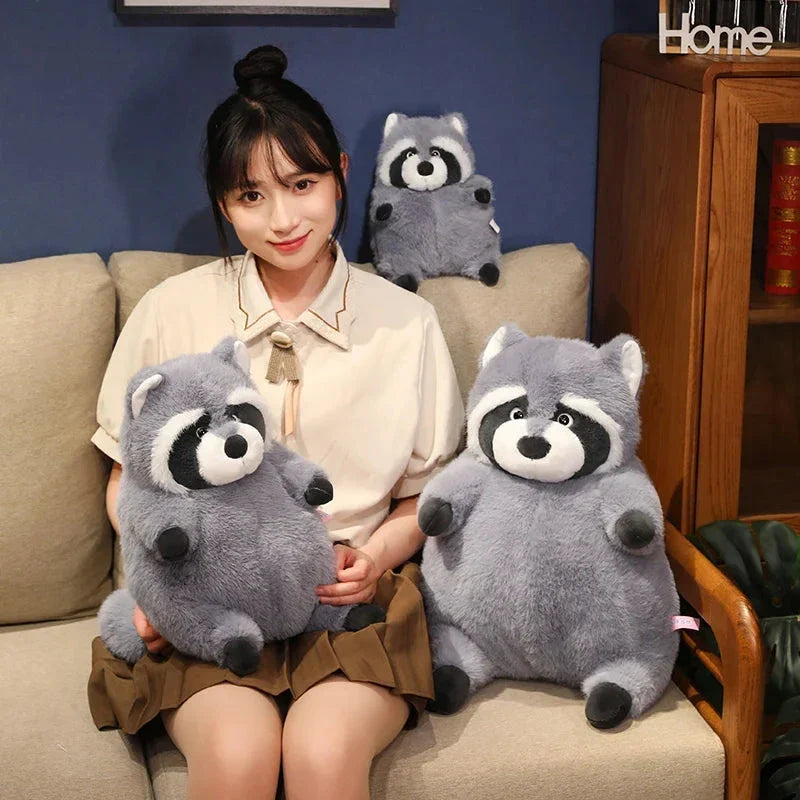 Adorable Chubby Raccoon Plushie - Peanut