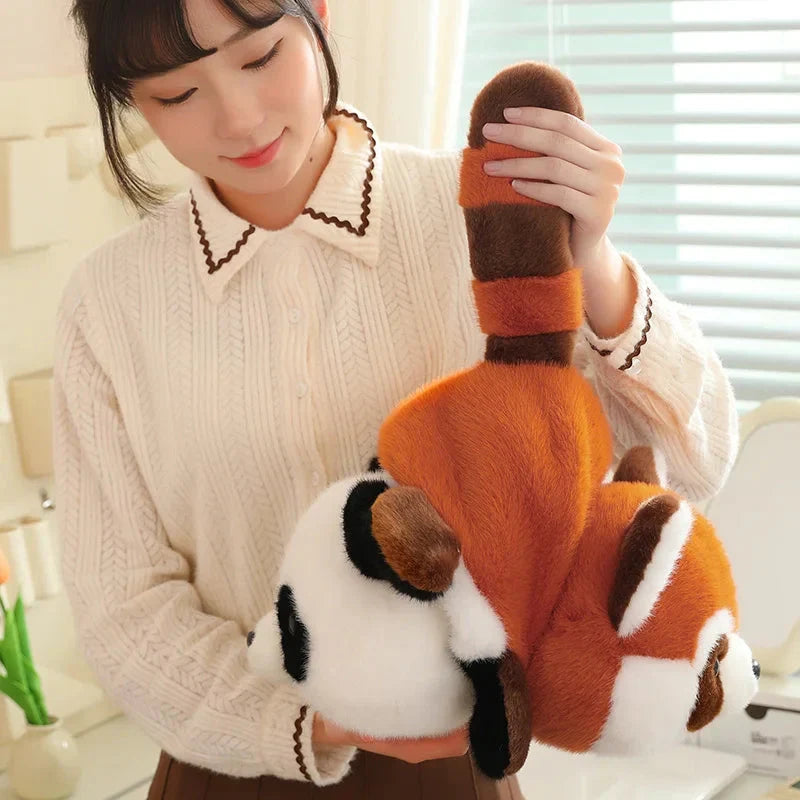 Adorable Reversible Plush: Red Panda & Panda Combo