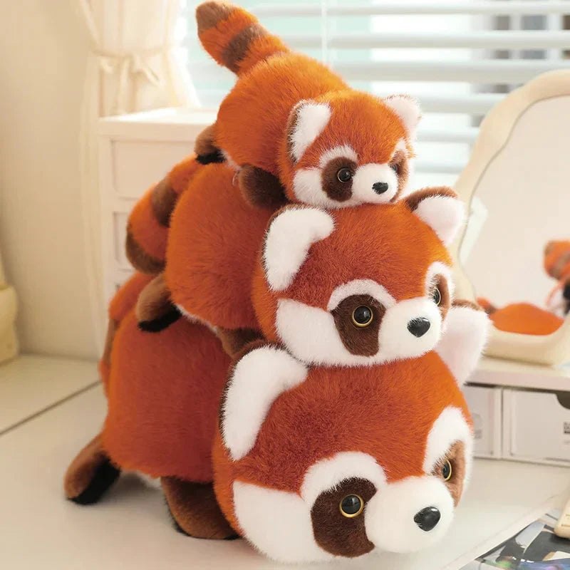 Adorable Reversible Plush: Red Panda & Panda Combo